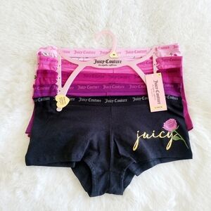 💜JUICY COUTURE BRAND NEW 5-PACK BOYSHORTS SIZE M